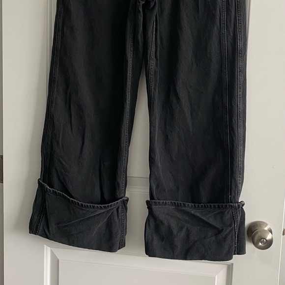 We The Free Black Wide Leg Flare Jeans - Picture 6 of 9